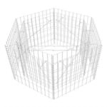 vidaXL Gabione Hochbeet 100x90x50cm Pflanzk&uuml;bel Steinkorb Drahtkorb Blumentopf