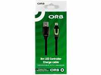 ORB Xbox One - LED Controller Charge Cable 3m compatible