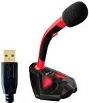 KLIM Voice Desktop USB Mikrofonstand f&uuml;r Laptop Computer - Gaming Mic - Mikrofon PC