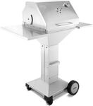 TH&Uuml;ROS T3 BBQ Station fahrbar Holzkohlegrill Edelstahl