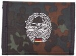 Nylongeldb&ouml;rse, flecktarn, Panzer, Klettv., Ausweisf.