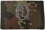 Nylongeldb&ouml;rse, flecktarn, Sanit&auml;ter, Klettv., Ausweisf.