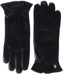 Roeckl Damen Handschuh Klassiker - Gerafft 13011-220, Gr. 6.5, Schwarz (000)