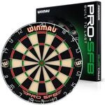 WINMAU Pro SFB Dartscheibe, CNC Pr&auml;zisions Stiftfreies Bullseye, Galvanisierter