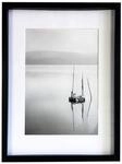 accent by nielsen Objektrahmen mit Passepartout, 40 x 50 cm, Holz (MDF), Schwarz,