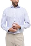 ETERNA Comfort Fit Hemd Langarm New Kent Kragen Karo hellblau