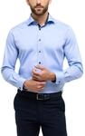 eterna Herren Hemd Modern Fit extralange &Auml;rmel, Mittelblau, W43 Langarm