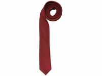 OLYMP Krawatte super slim aus reiner Seide mit Nano-Effekt Punkte rot