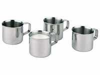 APS Milchkännchen 4er-Set, kleine Kännchen für Kaffeesahne/Milch, Sahnegießer,