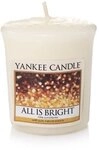 Yankee candle alles ist Strahlend Votiv-Duftkerze, 49 g, Plastik, Wei&szlig;, 4.6 x 4.5 x