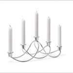 Georg Jensen - Kerzenleuchter - Kerzenhalter - Harmony - Edelstahl poliert