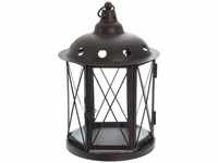 SIDCO Laterne Metall m. Aufhänger Windlicht Wandlaterne Kerzenhalter Lampe
