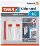 tesa Klebenagel f&uuml;r Tapeten und Putz / Selbstklebende N&auml;gel f&uuml;r empfindliche