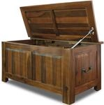 CASARIA&reg; Holztruhe mit Deckel Gro&szlig; 103L Volumen Sitzbank Stauraum 160kg belastbar