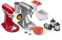 KitchenAid 5KSMFPPC Zubeh&ouml;rset - Fleischwolf, P&uuml;rieraufsatz und Gem&uuml;seschneider,