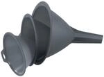 Fackelmann Trichter-Set, Einf&uuml;lltrichter f&uuml;r Flaschen und Gl&auml;ser (Farbe: Grau),