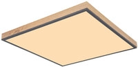 DORO Deckenlampe wei&szlig;, grau 416080WD3, B/H/T: 59 x 6,5 x 59 cm, Kunststoff, Metall