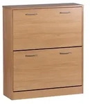 Schuhschrank 87 x 24 x 75 cm Buche Braun