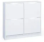 Schuhschrank Noah 8-B 100x90cm wei&szlig;