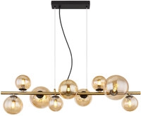 GLOBO LED Retrofit Balkenpendel Riha 86,6x36cm 120cm messingfarbig /amber