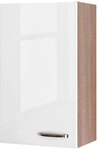 H&auml;ngeschrank Valero Wei&szlig; Hochglanz/Sonoma Eiche NB 50x89x32cm