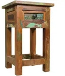 Beistelltisch Mango massiv 30 x 30 x 50 cm Braun