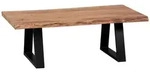 Couchtisch Orfalu 60 x 115 x 40 cm Massivholz Akazie Metall