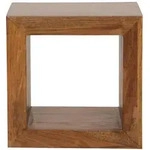 Regal Cube 33 x 44 cm Massivholz braun
