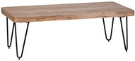 Couchtisch Pillis Massivholz akazie braun/schwarz