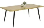 Esstisch Gabi I 180 x 100 x 76 cm Wildeiche-Dekor braun/schwarz