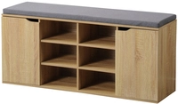 KESPER Schuhschrank mit Sitzkissen braun 103 x 48 x 30,5 cm