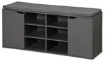 KESPER Schuhschrank mit Sitzkissen grau 103 x 48 x 30,5 cm