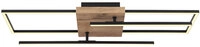 GLOBO LED Deckenlampe Kendra 80x20 cm Holzoptik