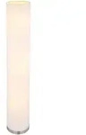 AVA Stehlampe braun, goldfarben, grau, D/H: 19 x 110 cm, Textil, Metall