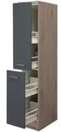 Demi-Apothekerschrank Tiago Grau/Braun 30x161x60cm