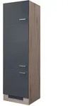 Ger&auml;teumbauschrank Tiago Grau/Braun 60x200x57cm
