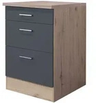 Auszugsunterschrank Tiago Grau/Braun 60x85x60cm