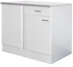 Eckunterschrank Wito Wei&szlig; 110x85x57cm