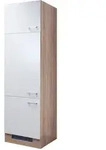 Ger&auml;teumbauschrank Samoa, Wei&szlig;/Braun 60x200x57cm