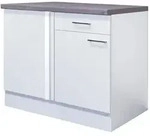 Eck-Unterschrank Neo Wei&szlig; ca. 110x86x57cm