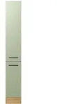 Apotheker-Hochschrank Cara Schilfgr&uuml;n/Artisan Eiche NB 30cm