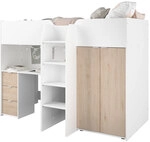 Parisot Hochbett Tom1 wei&szlig; / braun