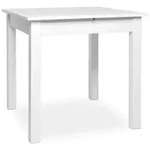 Tisch Coburg 80 wei&szlig; 80(120)x76,5x80 cm