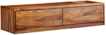 Lowboard Sheesham massiv 108 x 34 x 25 cm Braun
