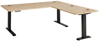 Winkelschreibtisch Memphis braun/ grau