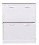 Schuhschrank 87 x 24 x 75 cm Wei&szlig;