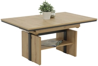Funktionscouchtisch Ingo 110 (150) x 70 cm Artisan-Eiche-Dekor braun/anthrazit