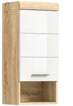 H&auml;ngeschrank Lambada 37x79x24 cm Eiche hell Sonoma / wei&szlig; Hochglanz