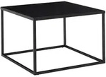 Couchtisch 60 x 60 x 40 cm Metall lackiert Schwarz