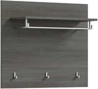 Garderobenpaneel Salsa 80 x 70 x 27 cm Rauchsilber